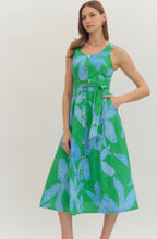 Load image into Gallery viewer, Belted Botanical Dress
