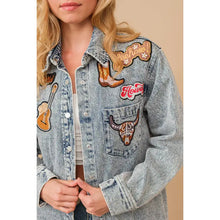 Load image into Gallery viewer, Rodeo Patch Denim Jacket
