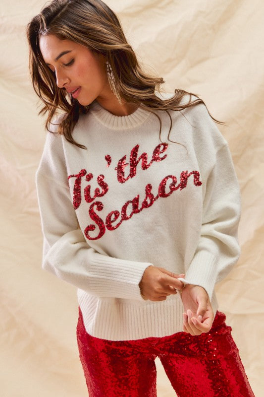 Sequins Holiday Sweater