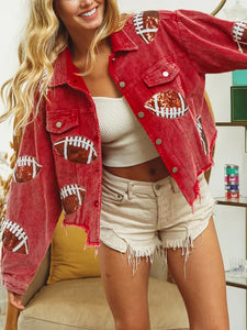 Red Football Jacket