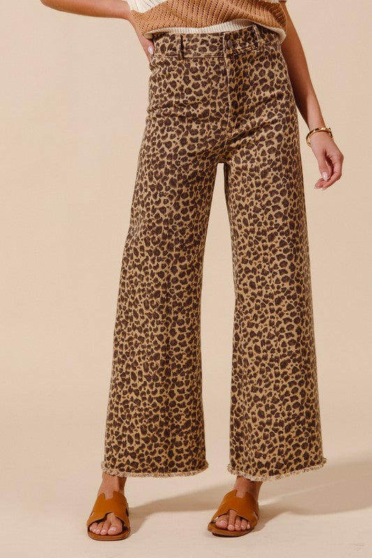 Leopard Twill Denim