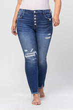 Load image into Gallery viewer, Curvy Hi-Rise Patched Jeans
